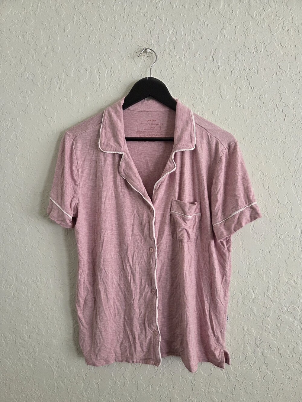 Little Sleepies Short Sleeve Soft Stretchy Bamboo Button Down Pajama Top